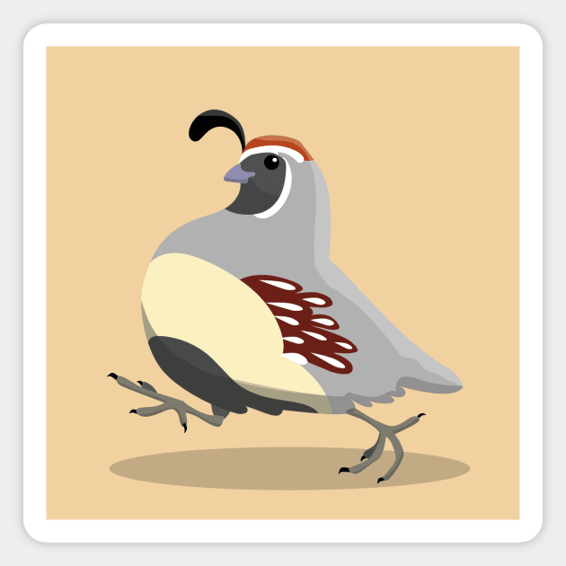 Gambell's quail Magnet by Zolinstudio